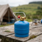 Grifo botella con asa para Bombona Camping Gas R 3/8\" | Grifos para botella azul de butano