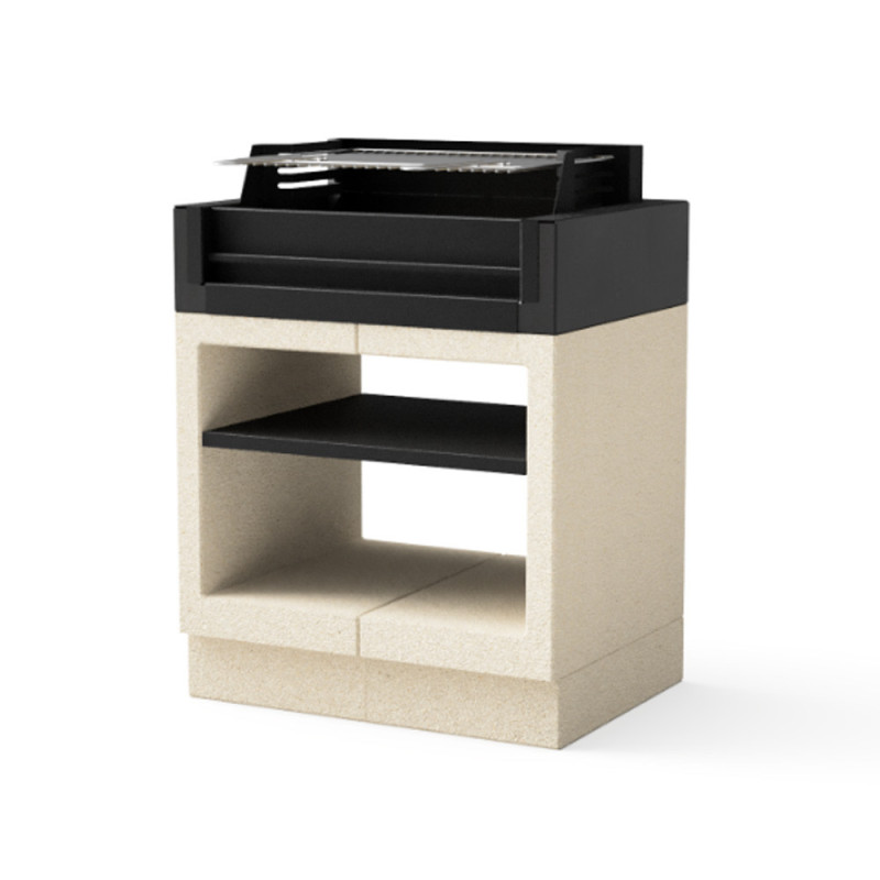 Kitaway Modulo barbecue da incasso 84x63x115 cm | Base bianca/nera per barbecue da giardino Kitaway Modulo barbecue da incasso 84x63x115 cm | Base bianca/nera per barbecue da giardino