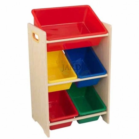 Etagère pour ranger les jouets avec 5 cubes