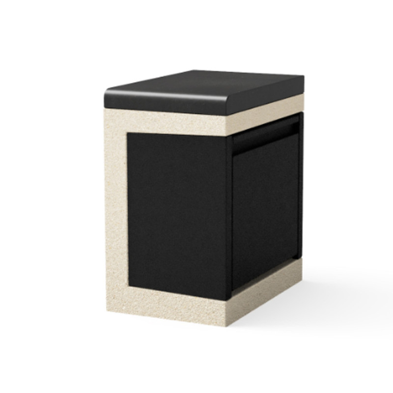 Module poubelle pour barbecue Kitaway 63 x 42 x 71 cm | Socle en béton pour barbecue encastrable extérieur Module poubelle pour barbecue Kitaway 63 x 42 x 71 cm | Socle en béton pour barbecue encastrable extérieur