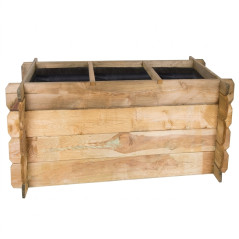 Huerto Urbano de Madera Rectangular 140 x 60 x 40 cm | Mesa de Cultivo