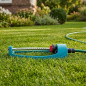 Oscillating Garden Sprinkler | Lawn Irrigation Sprinkler with Holes | Hose Connector