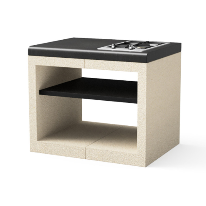 Kitaway 84×63×71 cm Einbau-Gaskochfeld-Basismodul für Grill | Weiß/Schwarze Basis für Gartengrill Kitaway 84×63×71 cm Einbau-Gaskochfeld-Basismodul für Grill | Weiß/Schwarze Basis für Gartengrill
