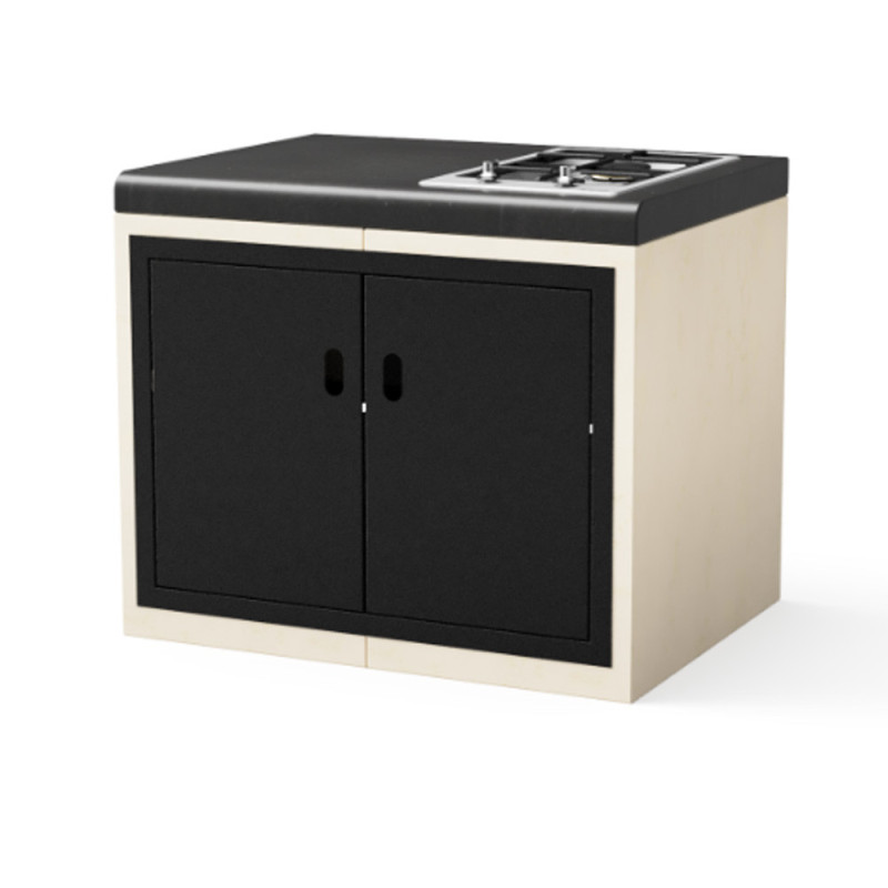 Kitaway - Modulo base per piano cottura a gas da incasso, 84×63×71 cm, per barbecue | Base bianca/nera per barbecue da giardino Kitaway - Modulo base per piano cottura a gas da incasso, 84×63×71 cm, per barbecue | Base bianca/nera per barbecue da giardino