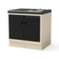 Kitaway Módulo de Base para Fogão a Gás Embutido para Churrasqueira 84×63×85 cm | Base Branca/Preta para Churrasqueira de Jardim Kitaway Módulo de Base para Fogão a Gás Embutido para Churrasqueira 84×63×85 cm | Base Branca/Preta para Churrasqueira de Jardim
