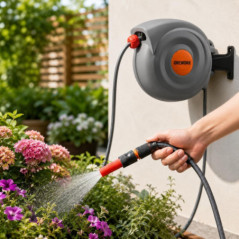 Gartenschlauchaufroller 12 mm 25 m | Bewässerungsschlauch für den Gartenbau