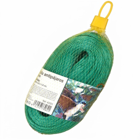 Green bird net, 2 x 10 m, squares 18 cm