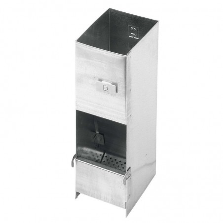 Rabbit food dispenser hopper feeder with 1 hole