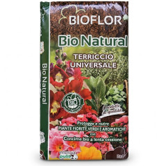 Bioflor Universalsubstrat 40 l | Torf- und Gemüseerde mit Nährstoffen für Pflanzen, Bäume, Blumen und Gemüse