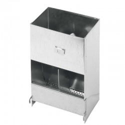Rabbit food dispenser hopper feeder with 2 holes