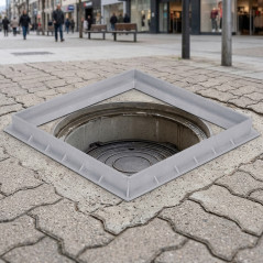 Cadre de regard de drainage 55 x 55 cm | Cadre d'inspection