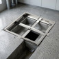 Cadre en acier inoxydable pour regard de visite 40 x 40 cm | Cadre d'inspection
