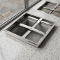 Cadre en acier inoxydable pour regard de visite 40 x 40 cm | Cadre d'inspection