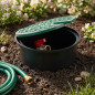 Gartenbewässerungs-Ventilkasten 20 x 18 x 11 cm | Runder Bewässerungs-Ventilkasten mit 3/4"-Anschluss | Gartenbewässerungs-Venti