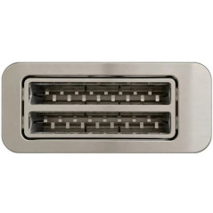 Tostapane a doppia fessura Orbegozo 1180-1400 W | Tostapane in acciaio inox