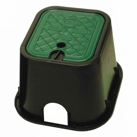 Scatola per valvola di irrigazione da giardino 27x24x18 cm | Scatola rettangolare per valvola di irrigazione per elettrovalvole