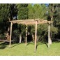 Pergola in legno per giardino e veranda 240x240x250 cm | Struttura decorativa per esterni per ombra e relax Pergola in legno per giardino e veranda 240x240x250 cm | Struttura decorativa per esterni per ombra e relax