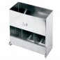 Rabbit food dispenser hopper feeder 3 holes Rabbit food dispenser hopper feeder 3 holes