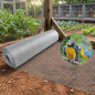 Rete metallica 0,50 x 10 m, maglie quadrate da 6 mm | Rete metallica zincata | Recinzione per animali | Rete quadrata in acciaio