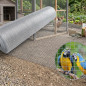 Rete metallica 0,50 x 10 m, maglie quadrate da 6 mm | Rete metallica zincata | Recinzione per animali | Rete quadrata in acciaio