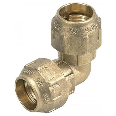 4 Stück Messingbogen 50mm für PE-Rohr 50mm | Aenor Zertifiziertes Messingzubehör | Messingbogen für Sanitärinstallationen