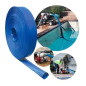 40 mm x 5 m Flachschlauch für Wasserableitung | Blauer PVC-Schlauch für Wasserpumpen und Pools | 40 mm Flachschlauch
