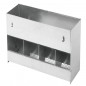 Rabbit food dispenser hopper feeder 4 holes Rabbit food dispenser hopper feeder 4 holes