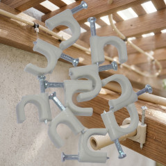 3/8" nebulization tube fastening clips. 10 units