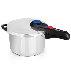Pentola a pressione Orbegozo 6L Ø22cm Super Fast Cooker | Acciaio inox 18/10 | Regolatore di pressione | Pentola a pressione