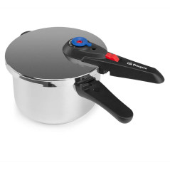 Orbegozo 8L Ø24cm Super Fast Cooker | 18/10 Stainless Steel | Pressure Regulator | Pressure cooker