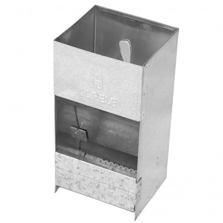 Comedero Tolva pour Lapins Mâles | 16x14x30 cm | Distributeur de Nourriture Grande Capacité | Ouverture Facile à Remplir