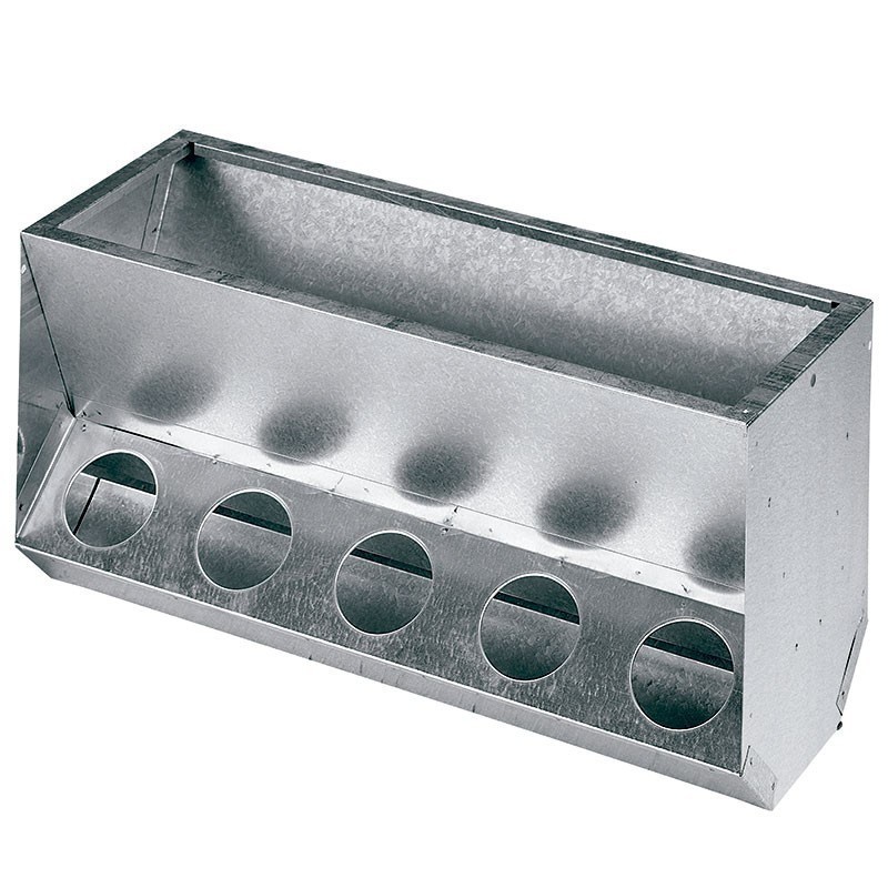 Comedouro para coelhos com 10 furos, 63x25x31 cm Comedouro para coelhos com 10 furos, 63x25x31 cm