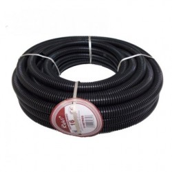 Tuyau de refoulement PVC 10 m Flexible Spiralé 16 mm avec Spirale de renforcement, noir