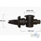 Round downpipe filter for pipes from 75 to 110mm, outlet 1" Round downpipe filter for pipes from 75 to 110mm, outlet 1"