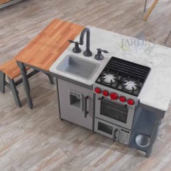 Cocina estilo isla chef´s cook