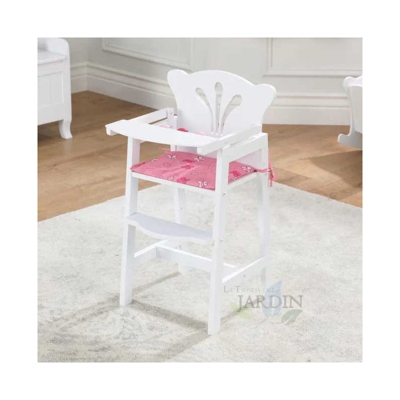 wooden dolls highchair