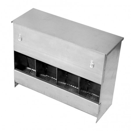 Alimentador de ração para coelhos com 3 furos e tampa