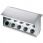 Mangiatore Dispenser per Conigli con 10 Fori, 63 x 25 x 31 cm. Realizzato in Lamiera Zincata Mangiatore Dispenser per Conigli con 10 Fori, 63 x 25 x 31 cm. Realizzato in Lamiera Zincata