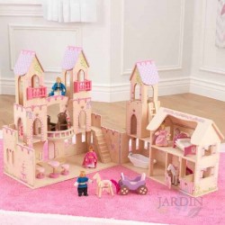 wooden princess castle dollhouse