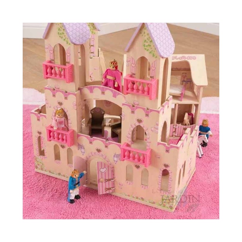 wooden princess castle dollhouse