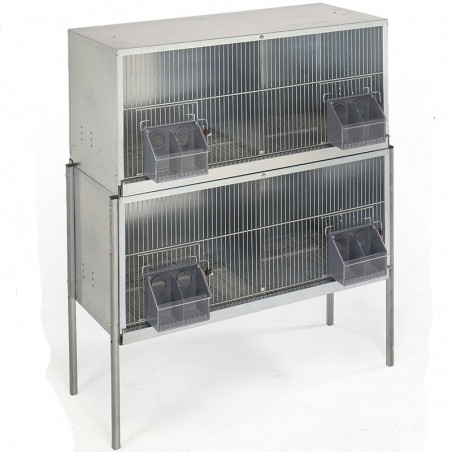 Pigeon cage with 4 compartments and legs