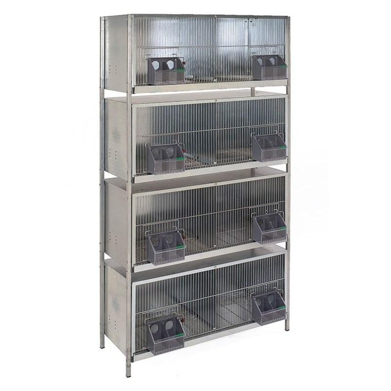 8-compartment pigeon cage with legs