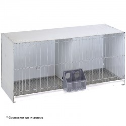 Galvanized sheet metal pigeon cage 2 departments