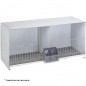 Gaiola galvanizada para pombos com dois compartimentos, 100x45x75 cm | Gaiola grande para pombos | Gaiola para pássaros com pern Gaiola galvanizada para pombos com dois compartimentos, 100x45x75 cm | Gaiola grande para pombos | Gaiola para pássaros com pern