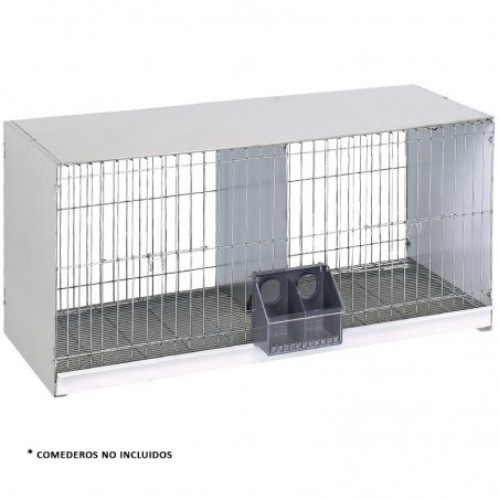 Galvanized sheet metal pigeon cage 2 departments