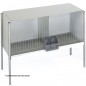 Galvanized sheet metal pigeon cage 2 departments with legs Galvanized sheet metal pigeon cage 2 departments with legs