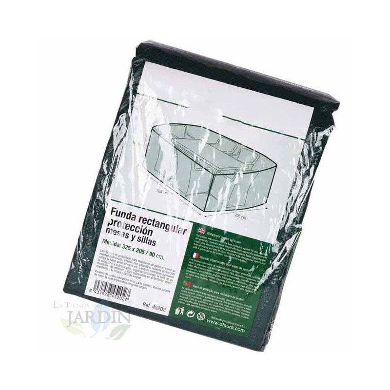Rectangular chair and table protection cover, 325 x 205 x 90 cm Rectangular chair and table protection cover, 325 x 205 x 90 cm
