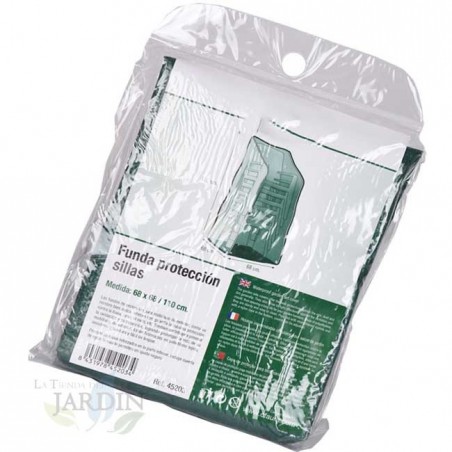 Capa protetora para cadeira, 68 x 68 x 110 cm, capa protetora para móveis de jardim contra chuva e sol