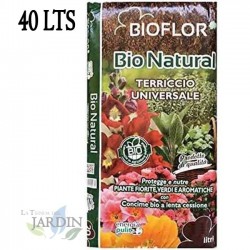 Terreau Rempotage Plantes Vertes et Fleuries 40 L Bioflor - Stimule la croissance et facilite l'enracinement