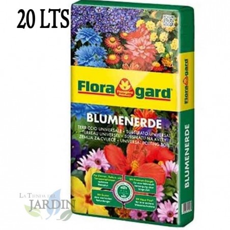 Terreau Rempotage Plantes Vertes et Fleuries 20 L Floragard - Stimule la croissance et facilite l'enracinement